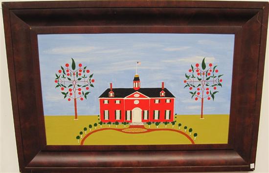 Appraisal: CUMMINGS JACK AMERICAN TH C Red Hall With Apple Trees