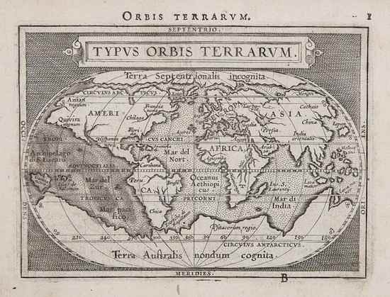 Appraisal: Ortelius Abraham Epitome Theatri Orteliani title engraved allegorical plate single-page