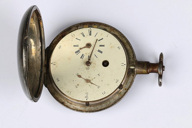 Appraisal: A SILVER CASED POCKET WATCH with a verge movement by