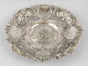 Appraisal: An ornate dish in the rococo style German assay cm