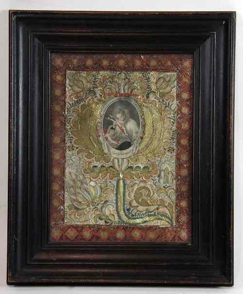 Appraisal: A fine early th Century Florentine needlework threadwork and cut