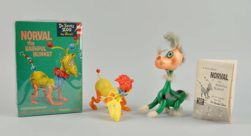 Appraisal: Lot Of Dr Seuss Norval Character Items One is a