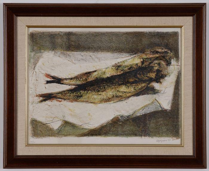 Appraisal: RENZO VESPIGNANI - TWO FISH Lithograph in colors signed and