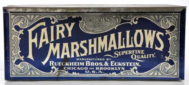 Appraisal: Fairy Marshmallows Display Tin Description Scarce -Pound size with bright