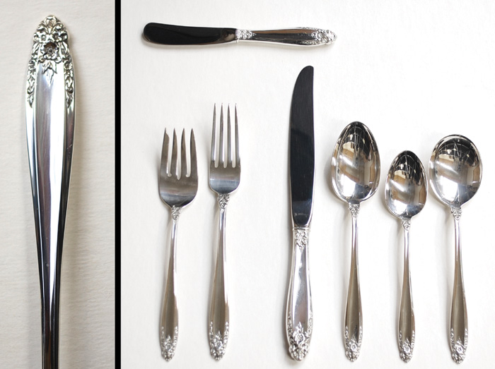 Appraisal: STERLING SILVER FLATWARE and storage chest fifty-three piece International Silver