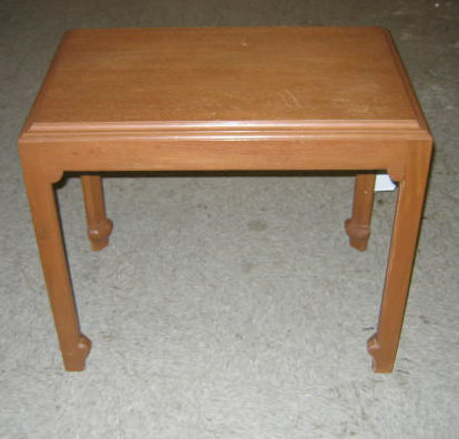 Appraisal: DUNBAR BERNE INDIANA Pair of occasional tables rectangular with Chinese