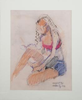 Appraisal: Don Wright - Seated Woman pastel signed and dated l