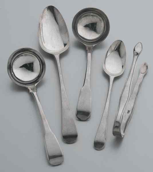 Appraisal: Bateman sterling silver flatware pieces including Pr sterling silver sauce