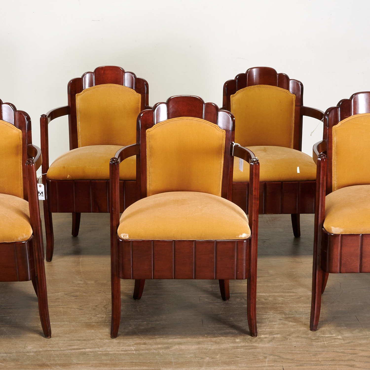 Appraisal: PIERRE PATOUT ARMCHAIRS SS ILE DE FRANCE Pierre Patout -