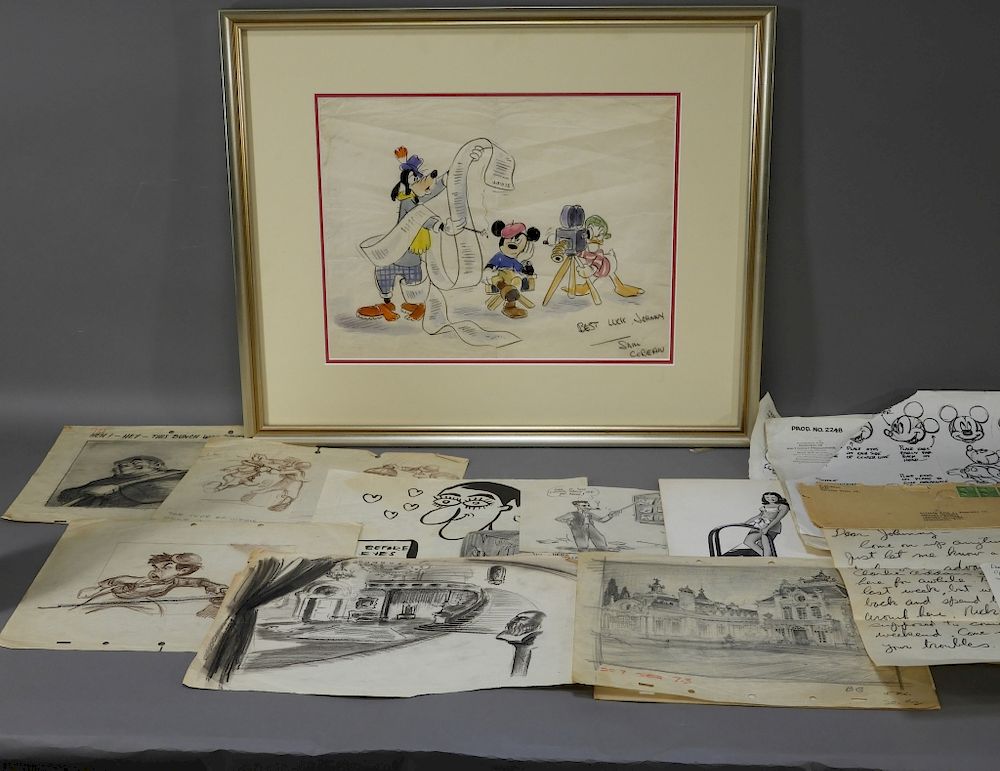 Appraisal: Sam Cobean Walt Disney Illustration Archive California New York -