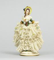 Appraisal: Dresden Porcelain Figurine of a Lady Beautiful porcelain figurine of