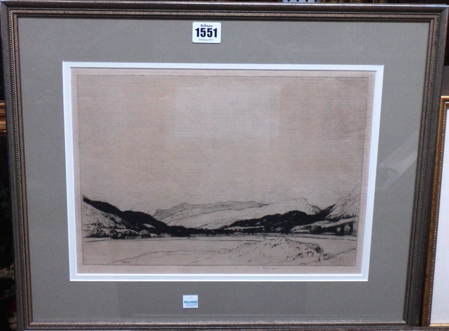 Appraisal: Sir David Young Cameron - Highland scene Arran two etchings