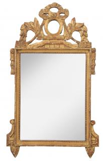 Appraisal: Italian Neoclassical Style Carved and Gilt Wood Mirror Continental late