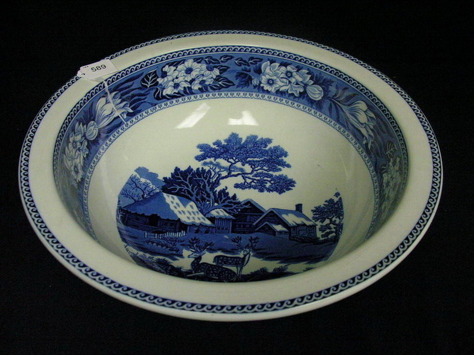 Appraisal: LARGE WEDGWOOD FALLOW DEER BOWL Size height by diameter