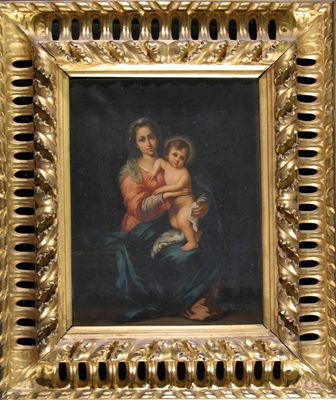 Appraisal: After Bartolom Esteban Murillo Madonna and child Oil on canvas