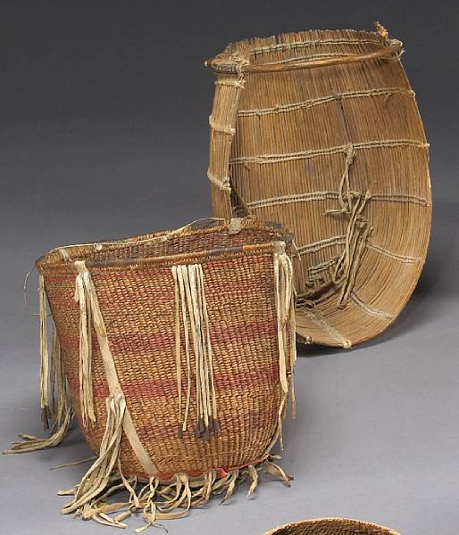 Appraisal: Property of various owners Including an Apache burden basket with