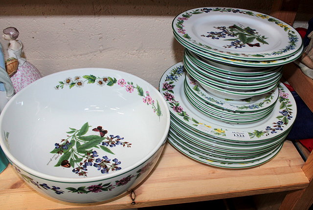 Appraisal: A ROYAL WORCESTER 'WORCESTER HERBS' PATTERN part breakfast set consisting