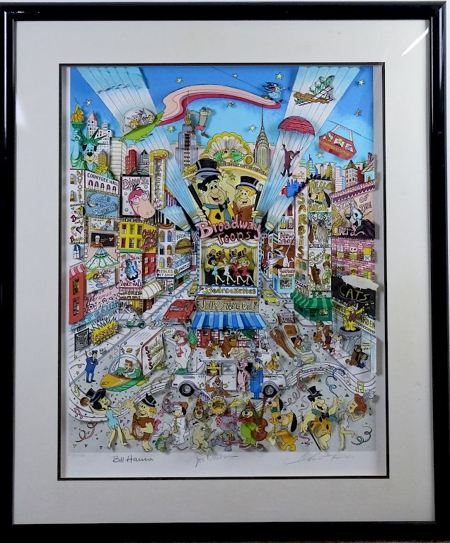 Appraisal: Charles Fazzino Broadway Toons Hanna Barbera Art Charles Fazzino -