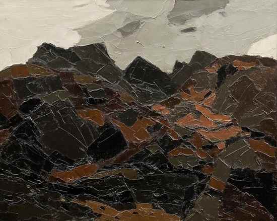 Appraisal: Sir Kyffin Williams - Moelwyn Bach in Autumn oil on