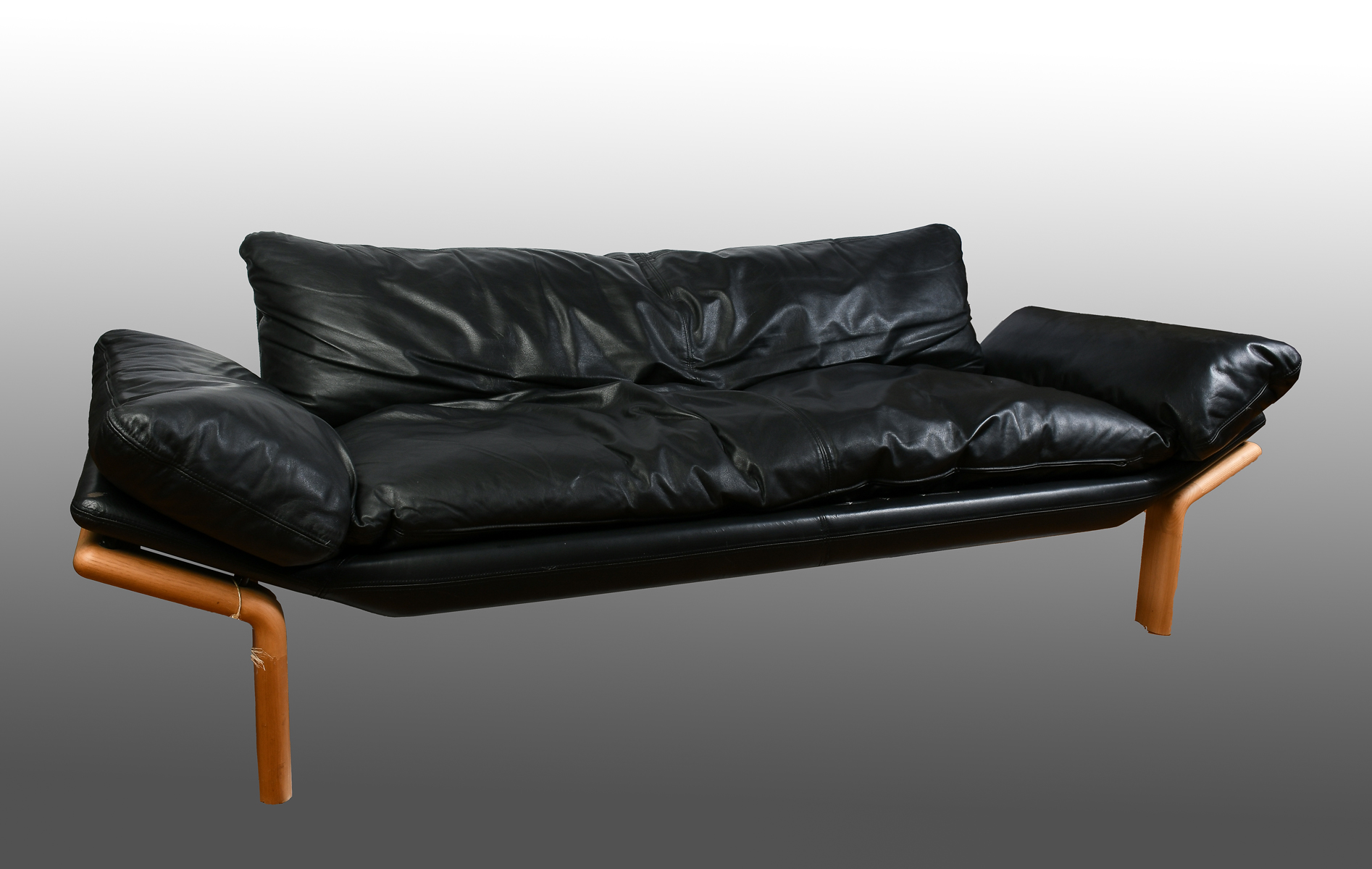 Appraisal: MODERN KOMFORT DANISH LEATHER SOFA Mid-century modern ''Komfort'' Danish sofa