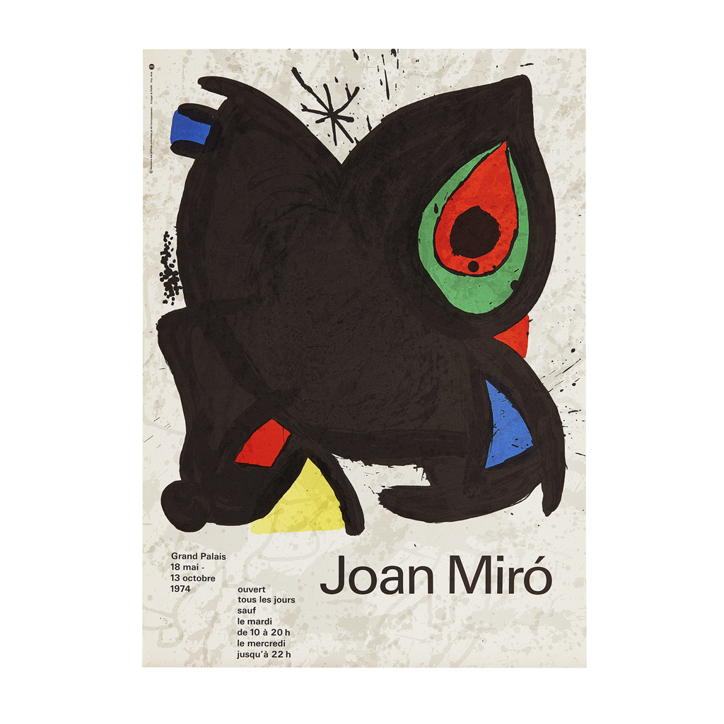 Appraisal: AFTER JOAN MIR THREE EXHIBITION POSTERS S AND ' S