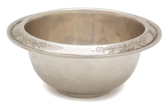 Appraisal: Sale Lot An American Silver Bowl Unknown Maker th Century