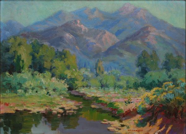 Appraisal: HELEN HODGE - OIL ON ARTIST'S BOARDHelen Augusta Iserman Francis