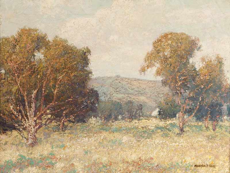 Appraisal: Maurice Braun - San Diego CA Trees in a California