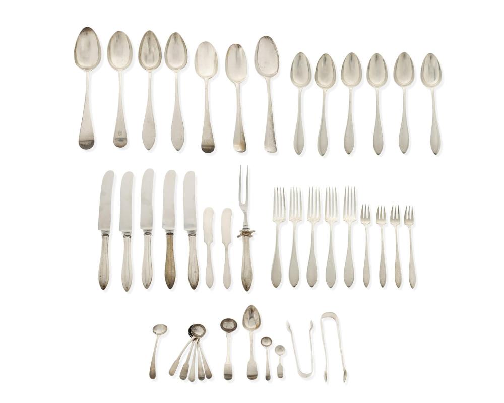 Appraisal: A group of sterling silver flatware th th Century Each