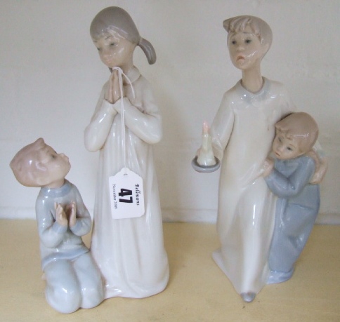 Appraisal: A Lladro figure group of two playing children together with