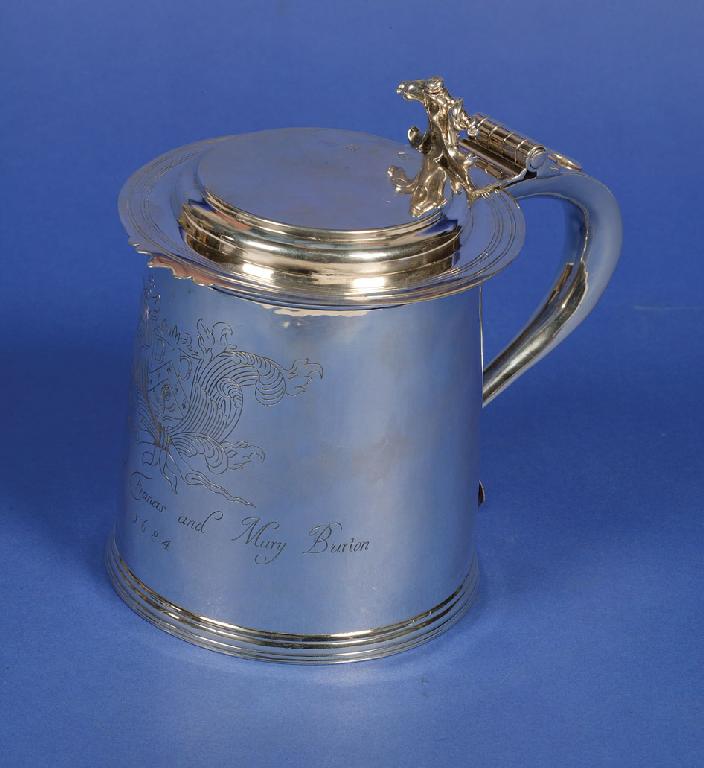 Appraisal: A MODERN TANKARD in the Charles II style with a