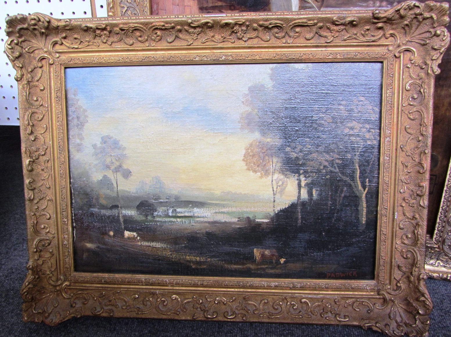 Appraisal: Philip Hugh Padwick - Landscape oil on canvasboard signed cm