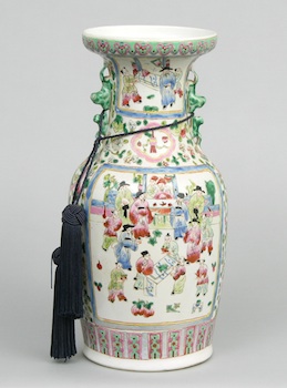 Appraisal: A Famille Rose Decorated Porcelain Vase A famille rose style