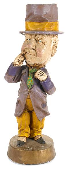 Appraisal: A W C Fields figurine circa s Rendered in composite