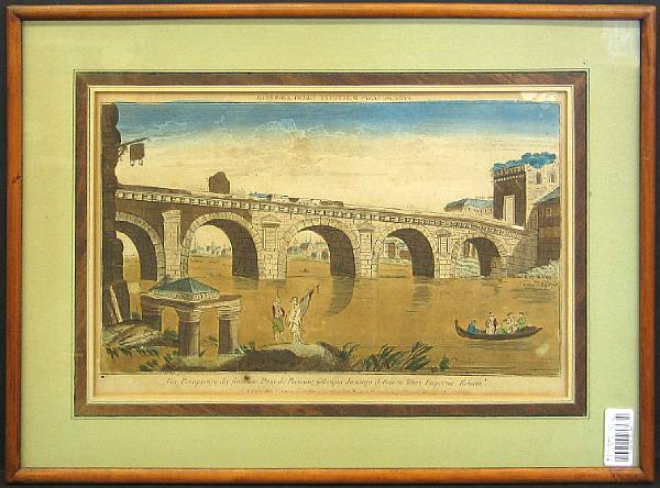 Appraisal: Decorative Arts Including views of Paris and Rome greatest framed