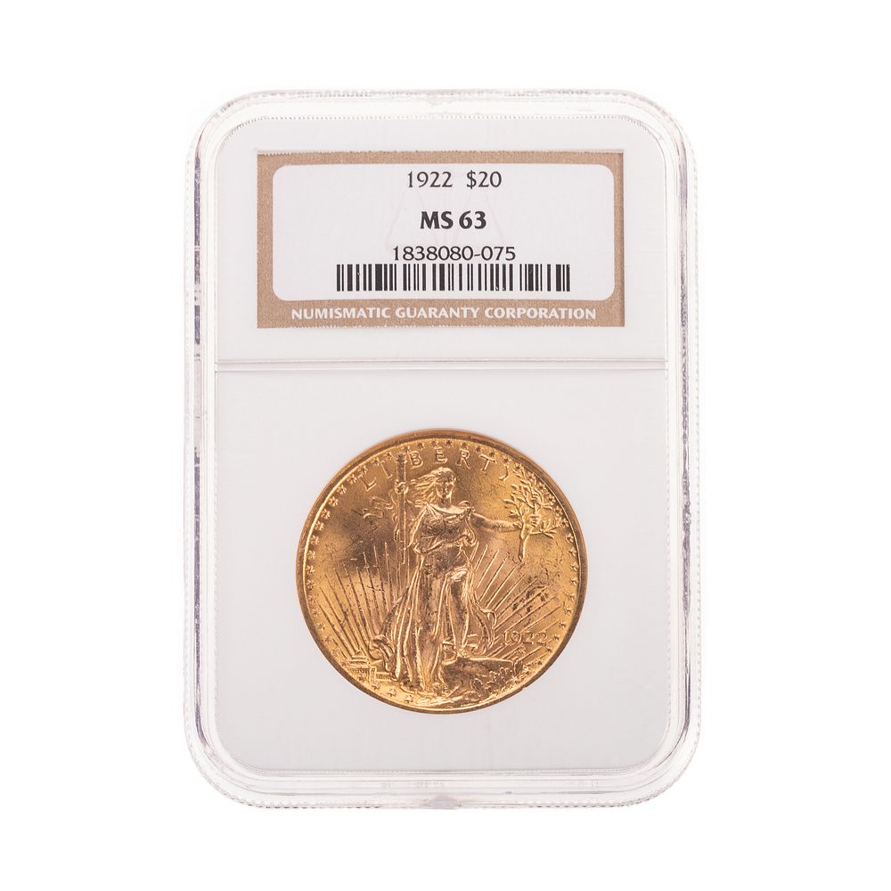 Appraisal: Saint Gaudens NGC Double Eagle MS Certified Gold coins from