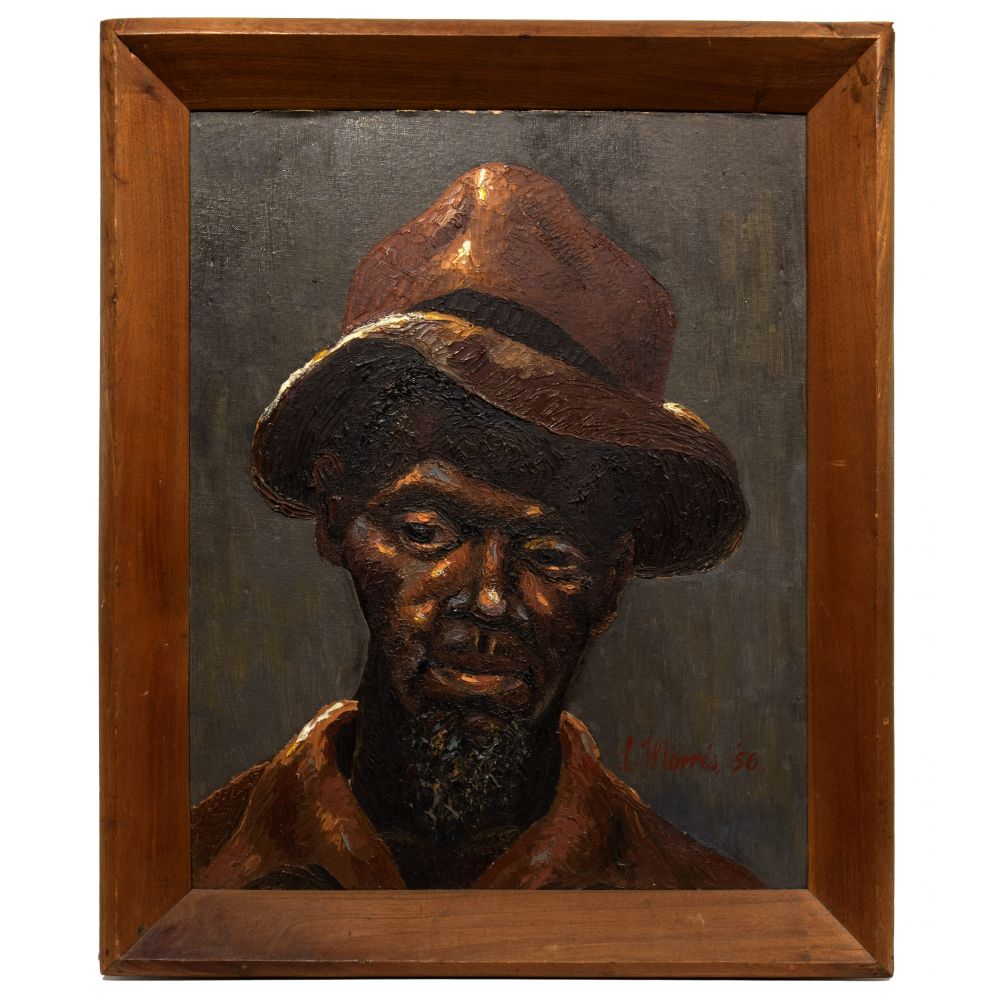 Appraisal: LEONARD MORRIS JAMAICAN B PEASANT OIL ON CANVAS BOARD signed