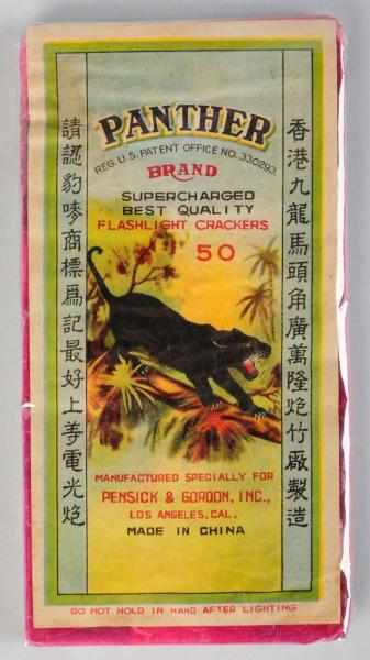 Appraisal: Panther -Pack Firecrackers Class Logo crackers Great image One of