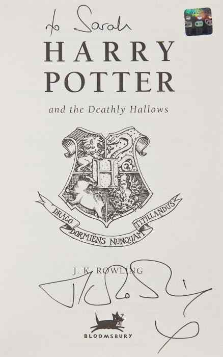 Appraisal: Rowling J K Harry Potter and the Deathly Hallows first