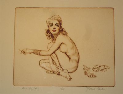 Appraisal: Ann Sheridan' a limited edition etching by Frank Martin signed