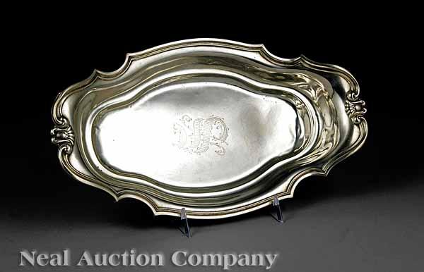 Appraisal: An American Sterling Silver Bread Tray by Frank M Whiting