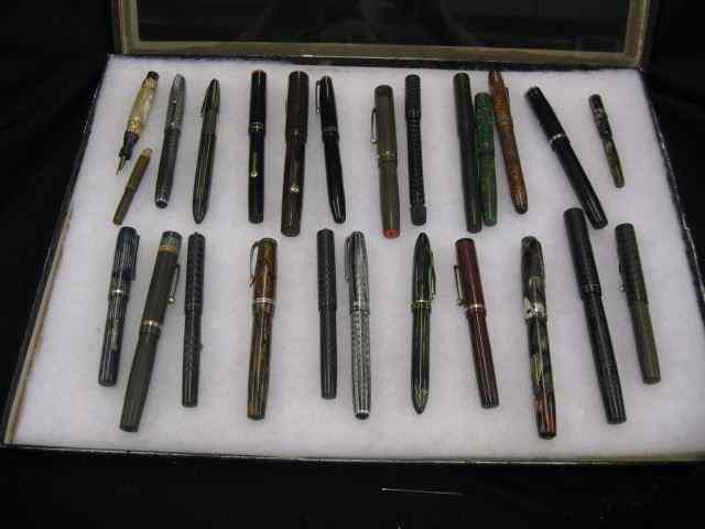 Appraisal: Collection of Fountain Pens includesmother-of-pearl gold-filled Esterbrook Schaffer Clifton and