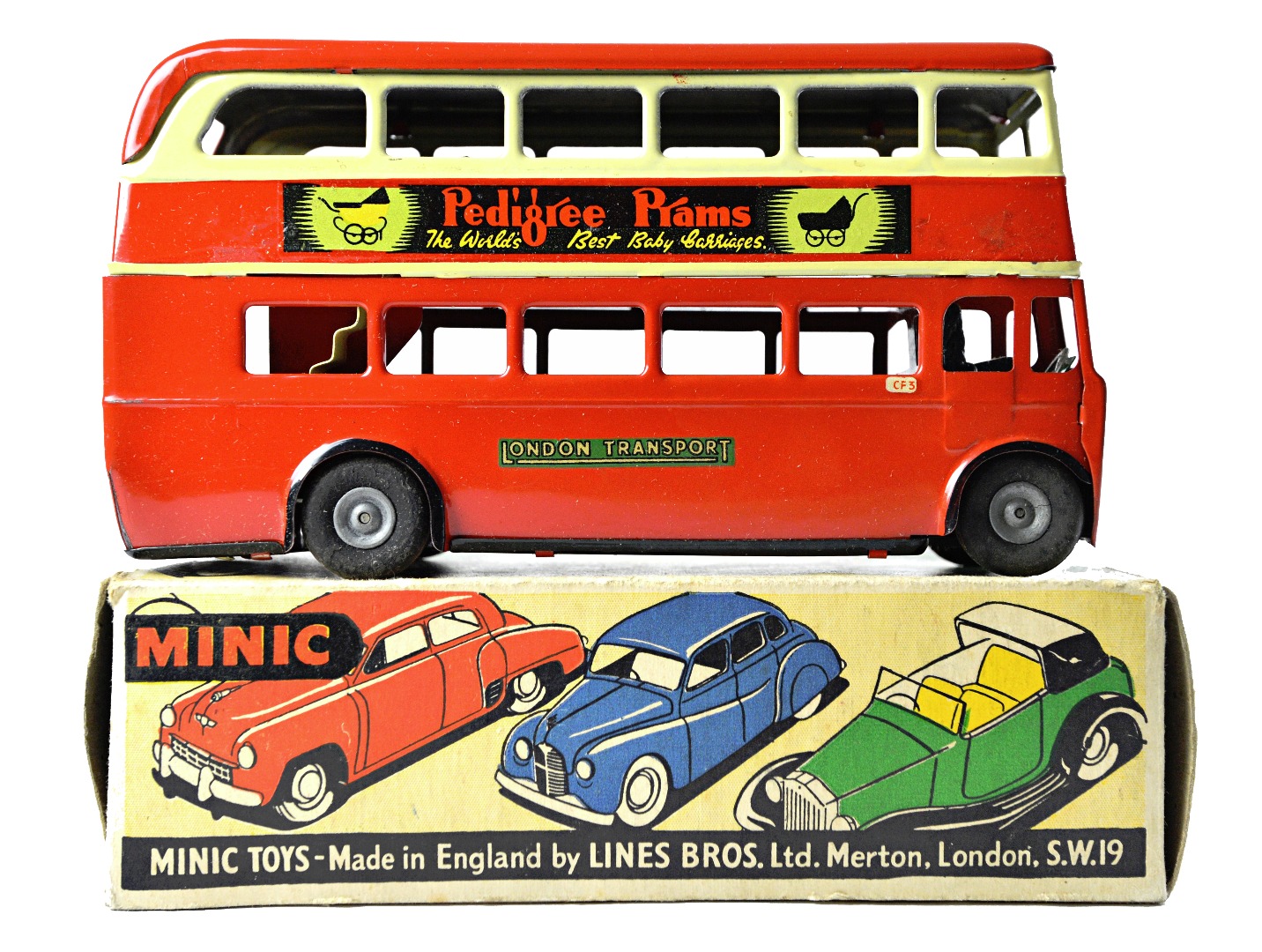 Appraisal: A Triang Minic clockwork double deck bus boxed Illustrated