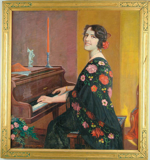 Appraisal: GEORGE FRANKLIN WING American - PORTRAIT OF MARGARET BAKEMAN WING