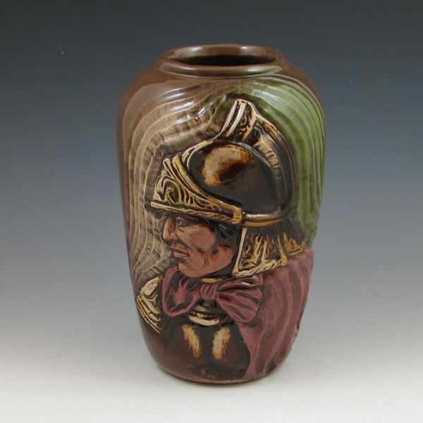 Appraisal: Rick Wisecarver vase with carver portrait of a Greek or