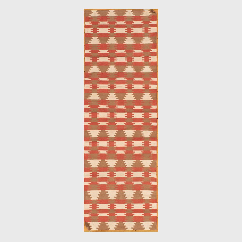 Appraisal: John Robshaw Cream Cotton Flatweave Rug and a Cream Wool