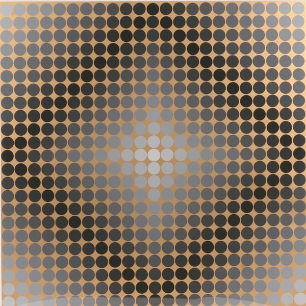 Appraisal: Victor Vasarely French Hungarian - Diago Op Art print in