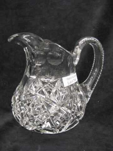 Appraisal: Hawkes Cut Glass Milk Pitcher brilliant period '' signed excellent