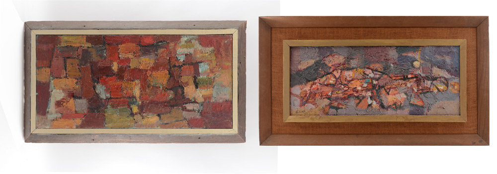 Appraisal: NOSTI Harold American th Century Abstraction with Rectangular Shapes in