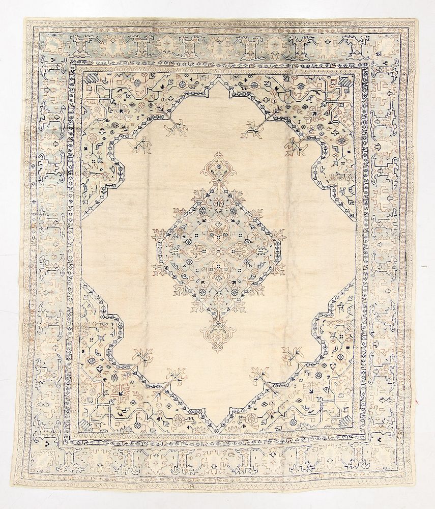 Appraisal: Antique Oushak Rug Turkey ' '' x ' '' Antique